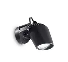 Aplica exterior, Ideal Lux Elio, 1xGU10, 120x120x125mm, negru, IP66, 096476