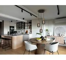 Pendul LED Schuller Micron, 15W, alama antica-negru, dimabil