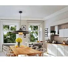 Pendul LED Schuller Fiji, 10W, alb-bej-maro