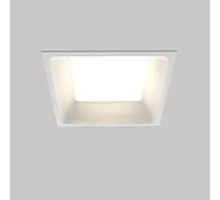 Spot fix LED, incastrat, Maytoni Okno, 12W, 3000-4000-6000K, 110x110x50mm, alb, IP44