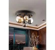 Plafoniera cristal  Schuller Dark, 5xG9, alama-negru