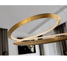 Pendul LED Schuller Eternity, 64W, alama-auriu, dimabil