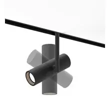 Spot mobil LED, sina magnetica, Maytoni Elti, 12W, 3000K, 52x232mm, negru