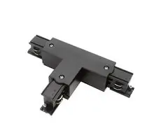 Element de alimentare intermediar tip "T", sina, Mantra Carriles T, negru, 8737