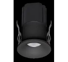 Spot fix LED, incastrat, Mantra Hurgada, 7W, 2700K, 62x42mm, negru nisipiu, IP54, 8669