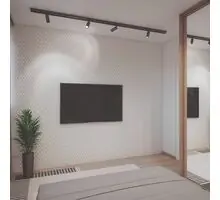 Sina pentru proiectoare/corpuri de iluminat, Carriles T, 1ml, negru, 8548