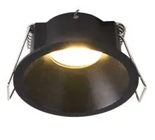 Spot fix, incastrat, Mantra Kiel, 1xGU10, 37x66mm, negru, IP54, 8661