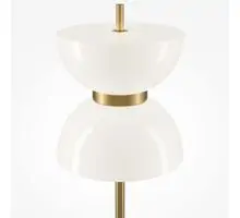 Lampadar, LED, Maytoni Kyoto, 11W, 3000K, alb-auriu, MOD178FL-L11G3K