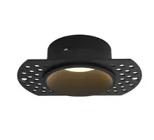 Spot fix, incastrat, Mantra Lances, 1xGU10, 105x30x62mm, negru, 8665