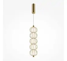 Pendul, LED, Maytoni Golden Cage, 17W, 3000K, auriu, MOD216PL-L10G3K