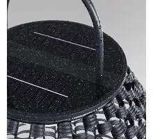 Lampadare gradina, LED, Maytoni Plet, 5W, 3000K, 450x360mm, negru, senzor, IP54, OSL599FL-L5B3K