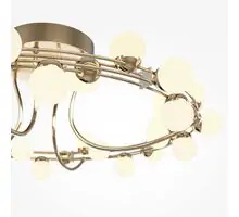 Plafoniera, LED, Maytoni Tessara, 36W, 3000K, alb-auriu, MOD081CL-L36G3K