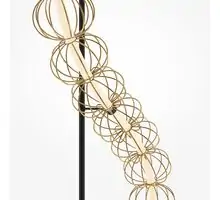 Lampadar, LED, Maytoni Golden Cage, 48W, 3000K, auriu, MOD216FL-L38G3K