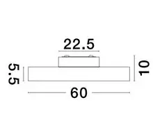 Plafoniera LED Nova Luce Perfect, 40W, 3000K, D600 mm, alb, dimabil Triac