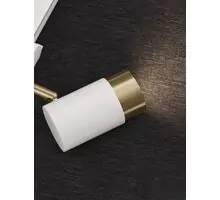 Spot sina, Nova Luce Pongo, 1xGU10, alb-auriu, 3 circuite