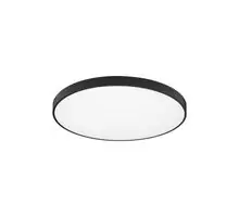 Plafoniera LED Nova Luce Perfect, 80W, 3000K, D800 mm, negru, dimabil Triac