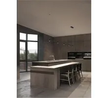 Pendul LED, Nova Luce Puize, 30W, 3000K, negru satinat, dimabil