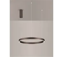 Pendul LED, Nova Luce Elowen, 60W, 3000K, cafeniu, dimabil, Triac