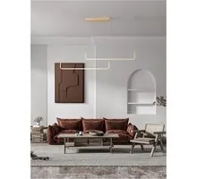 Pendul LED, Nova Luce Strita, 40W, 3000K, auriu satinat, dimabil, Triac