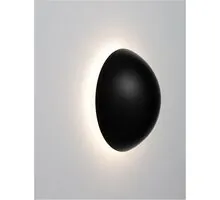 Aplica LED Nova Luce Iona, 3W, 3000K, 119 lumeni, D125 mm, negru