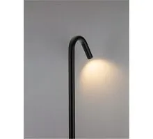 Stalp mic LED, Nova Luce Gleam, 5W, 3000K, 200x30x600mm, negru, IP65