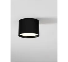 Spot fix LED Nova Luce Ziaza, 17W, 3000K, D120 mm, negru