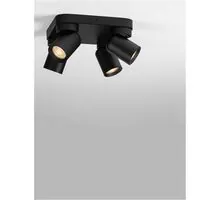 Plafoniera tip spot, Nova Luce Amecy, 4xGU10, negru