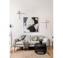 Aplica LED, Nova Luce Cross, 15W, 3000K, auriu-negru, dimabil, Triac