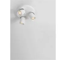 Plafoniera tip spot, Nova Luce Amecy, 3xGU10, alb