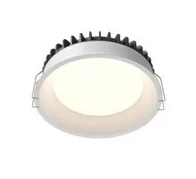 Spot fix LED, incastrat, Maytoni Okno, 18W, 3000-4000-6000K, 155x60mm, alb, IP44