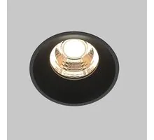 Spot fix LED, incastrat, Maytoni Round, 7W, 3000K, 54x53mm, negru