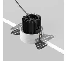 Spot fix LED, incastrat, Maytoni Round, 7W, 3000K, 54x53mm, alb