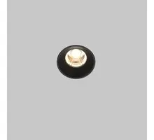 Spot fix LED, incastrat, Maytoni Round, 7W, 3000K, 60x53mm, negru