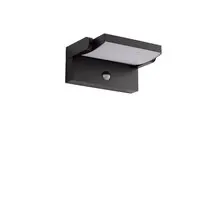 Aplica LED, Nova Luce Gerber, 20W, 3000K, negru, senzor, IP54