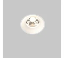 Spot fix LED, incastrat, Maytoni Round, 12W, 3000K, 73x60mm, alb