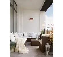 Aplica LED, Nova Luce Brown, 2W, 3000K, ruginiu-mahon, solar, senzor de miscare, IP65