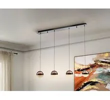 Pendul LED Schuller Orbes, 29W, 3000K, fumuriu-negru, dimabil