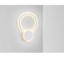 Aplica LED Schuller Omnio, 37W, 3000K, alb mat, dimabil