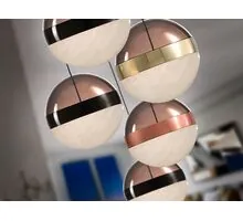 Pendul LED Schuller Orbes, 36W, 3000K, alama satinata-fumuriu-negru mat, dimabil