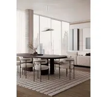 Lampadar LED Nova Luce Olea, 22W, 3000K, alb-negru, dimabil, Triac