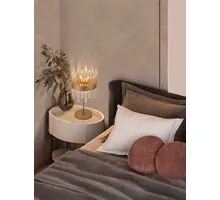 Veioza Nova Luce Crown, 6xG9, auriu satinat-transparent