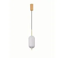Pendul LED Nova Luce Klelia, 17W, 3000K, alama-transparent, dimabil, Triac