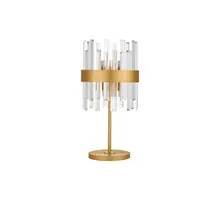 Veioza Nova Luce Crown, 6xG9, auriu satinat-transparent