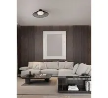 Plafoniera LED Nova Luce Brume, 15W, 3000K, alb-negru