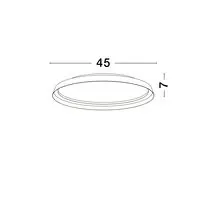 Plafoniera LED Nova Luce Ormi, 38W, CCT 2700-4000K, alb, dimabil, Triac