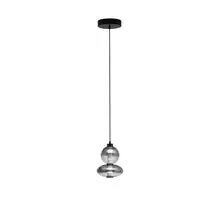 Pendul LED Nova Luce Bally, 12W, 3000K, fumuriu-negru, dimabil, Triac