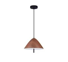 Pendul LED Nova Luce Oros, 17W, 3000K, negru-lemn