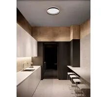 Plafoniera LED Nova Luce Ormi, 38W, CCT 2700-4000K, negru, dimabil, Triac