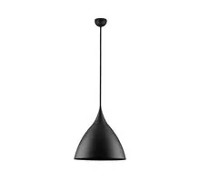 Pendul Nova Luce Syntopia, 1xE27 max. 12W, D46 cm, Hmax 170 cm, negru