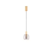 Pendul LED Nova Luce Imatia, 7W, 3000K, alama-fumuriu, 9236390